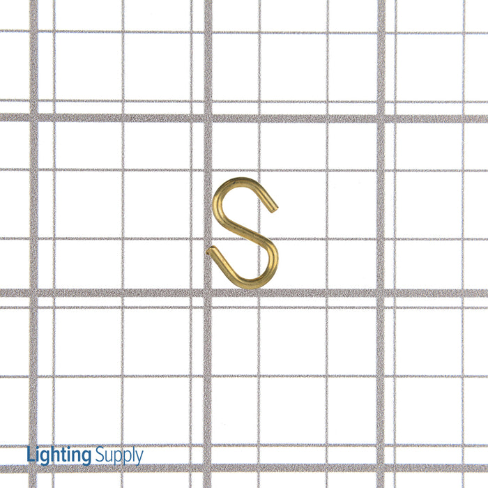 SATCO/NUVO Brass Plated S-Hook 5/8 Inch (90-013)