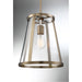 SATCO/NUVO Bruge 1-Light Pendant Fixture Burnished Brass Finish With Clear Glass (60-6697)