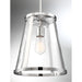 SATCO/NUVO Bruge 1-Light Pendant Fixture Polished Nickel Finish With Clear Glass (60-6698)