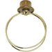 SATCO/NUVO Bulb Clip 1/4-27 2 Inch Short Medium Base Bulb Clip And Finial Brass Plated Finish (90-2529)
