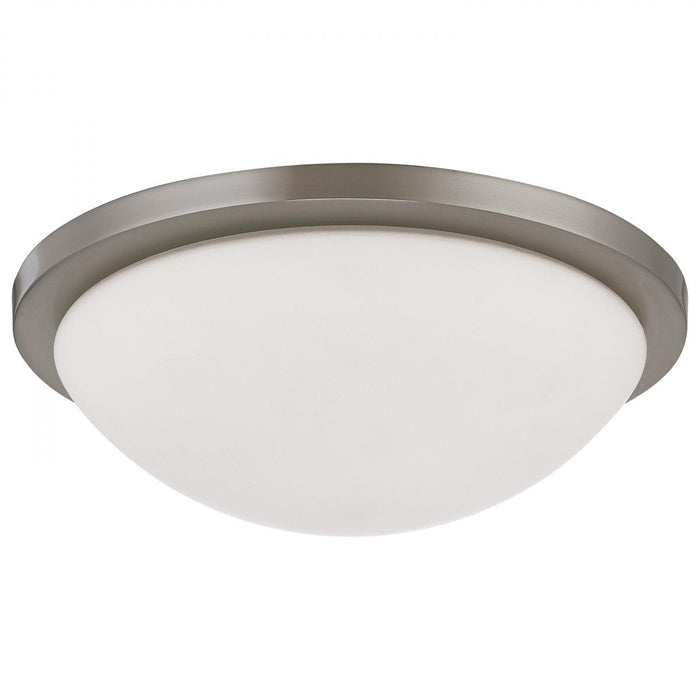 SATCO/NUVO Button 13 Inch LED Flush Mount Fixture Brushed Nickel Finish CCT Selectable 3000K/4000K/5000K 120V (62-1843)