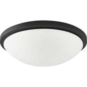 SATCO/NUVO Button LED 17 Inch Flush Mount Fixture Black Finish (62-1444)