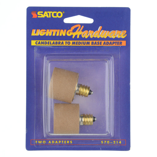 SATCO/NUVO Candelabra To Medium Adapter 2 Per Card (S70-214)