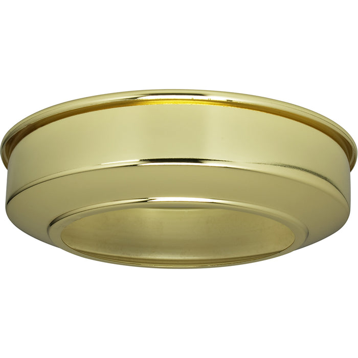 SATCO/NUVO Canopy Extension Brass Finish 5-3/4 Inch Diameter Fits 5 Inch Canopy 1-1/2 Inch Extension (90-242)