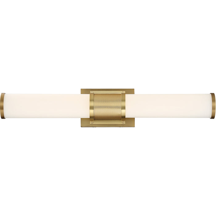 SATCO/NUVO Caper LED Vanity Brushed Brass With Frosted Lens (62-1602)