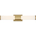 SATCO/NUVO Caper LED Vanity Brushed Brass With Frosted Lens (62-1602)