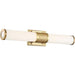 SATCO/NUVO Caper LED Vanity Brushed Brass With Frosted Lens (62-1602)