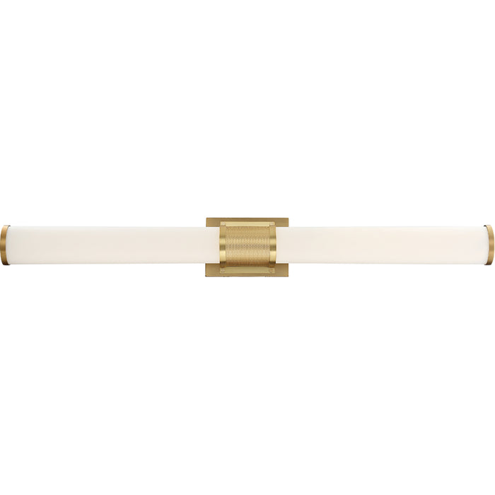 SATCO/NUVO Caper LED Vanity Brushed Brass With Frosted Lens (62-1603)