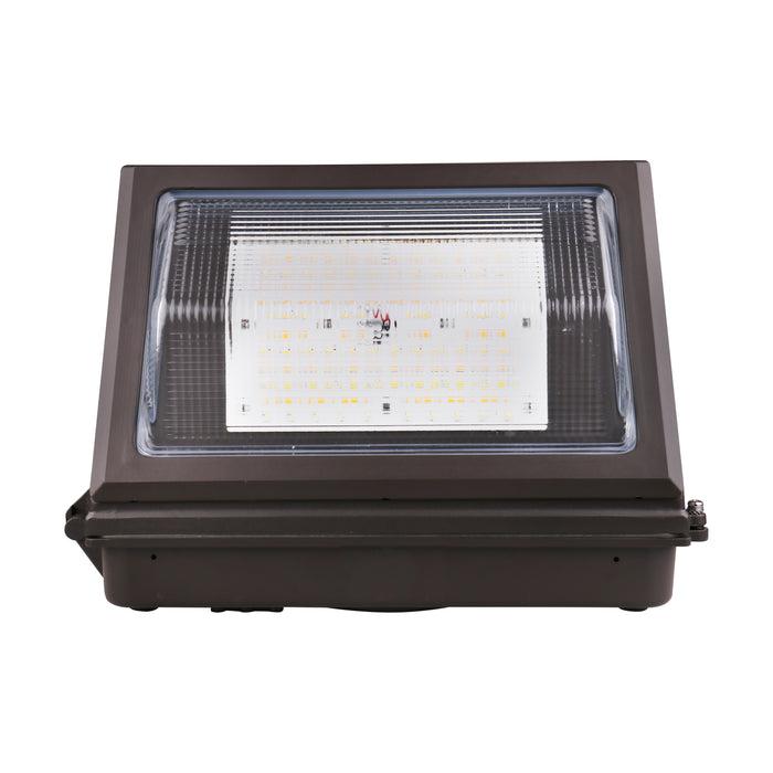 SATCO/NUVO CCT And Wattage Adjustable LED Cutoff Wall Pack Integrated Bypassable Photocell CCT 3000K/4000K/5000K Wattage 80W/100W/120W 120-277V (65-761)