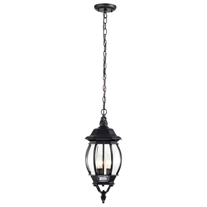 SATCO/NUVO Central Park 3-Light 20 Inch Hanging Lantern With Clear Beveled Glass (60-896)