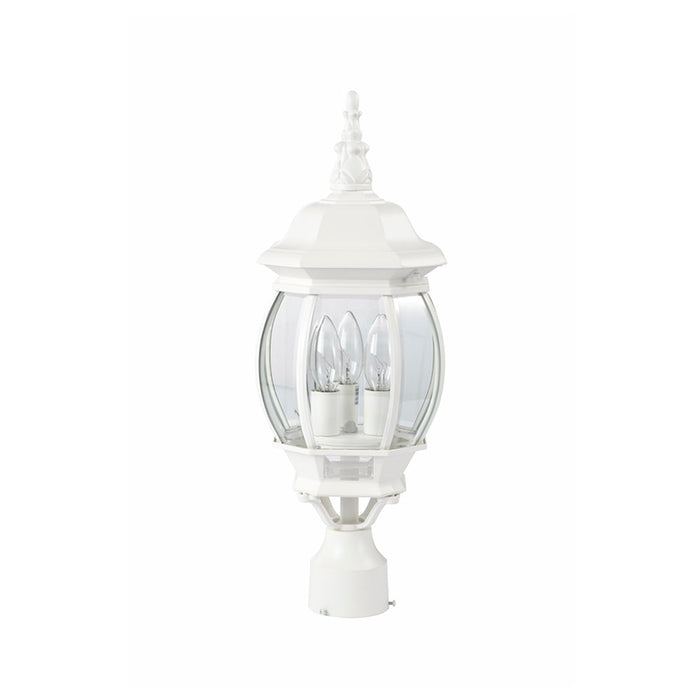 SATCO/NUVO Central Park 3-Light 21 Inch Post Lantern With Clear Beveled Glass (60-897)