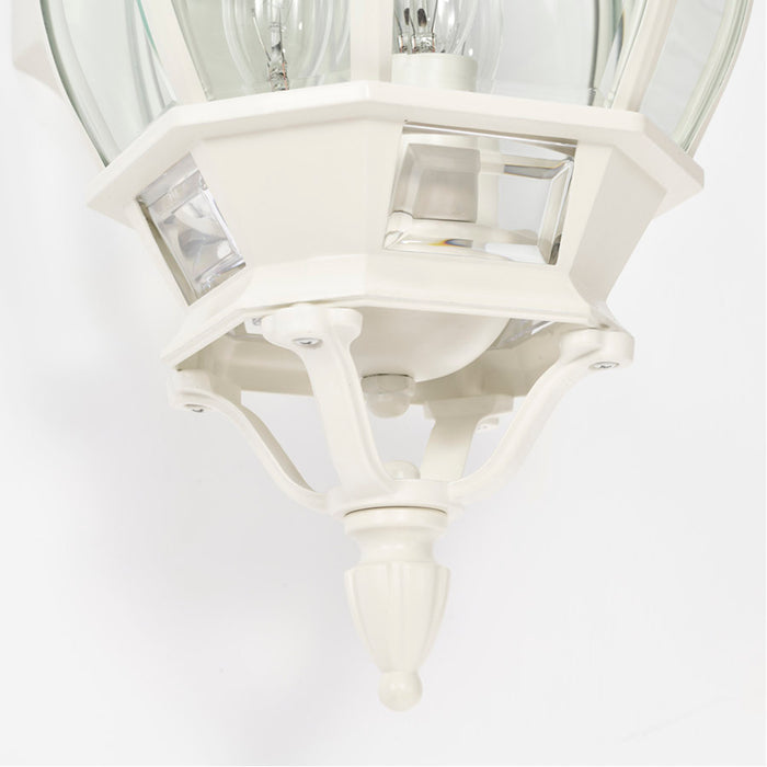 SATCO/NUVO Central Park 3-Light 22 Inch Wall Lantern With Clear Beveled Glass (60-891)