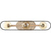 SATCO/NUVO Chassis 3-Light Vanity Copper Brushed Brass Finish With Matte Black Frame (60-6653)