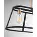 SATCO/NUVO Chassis 4-Light Island Pendant Fixture Copper Brushed Brass Finish With Matte Black Frame (60-6644)