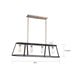 SATCO/NUVO Chassis 4-Light Island Pendant Fixture Copper Brushed Brass Finish With Matte Black Frame (60-6644)