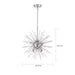 SATCO/NUVO Cirrus 8-Light Chandelier Polished Nickel Finish With Glass Rods (60-6993)