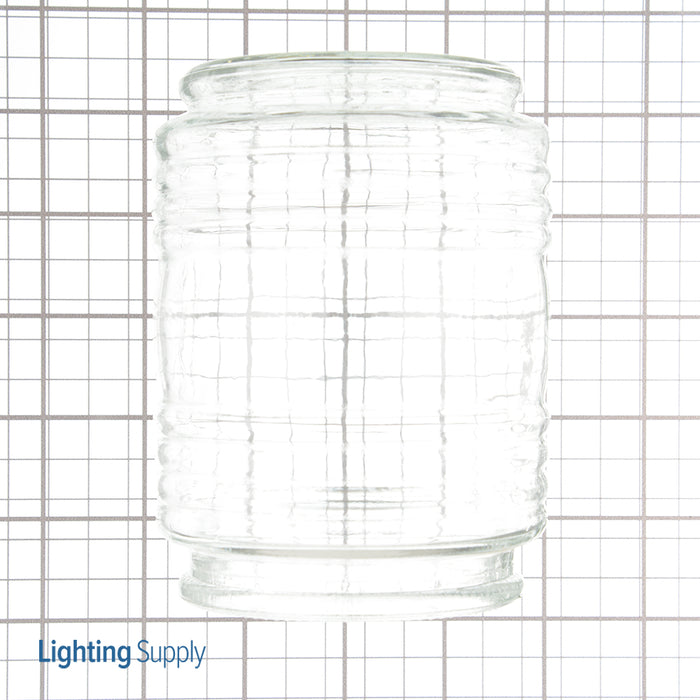 SATCO/NUVO Clear Porch Glass Shade 4-1/2 Inch X 3-1/4 Inch 3-3/4 Inch Diameter 3-1/4 Inch Fitter 4-1/2 Inch Height (50-114)