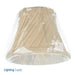 SATCO/NUVO Clip On Shade Beige Swirl Folded Pleat 3 Inch Top 5 Inch Bottom 4 Inch Side (90-2367)