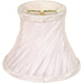 SATCO/NUVO Clip On Shade White Swirl Folded Pleat 3 Inch Top 5 Inch Bottom 4 Inch Side (90-2366)