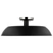 SATCO/NUVO Colony 1-Light Medium Flush Mount Fixture Matte Black With Polished Nickel (60-7495)