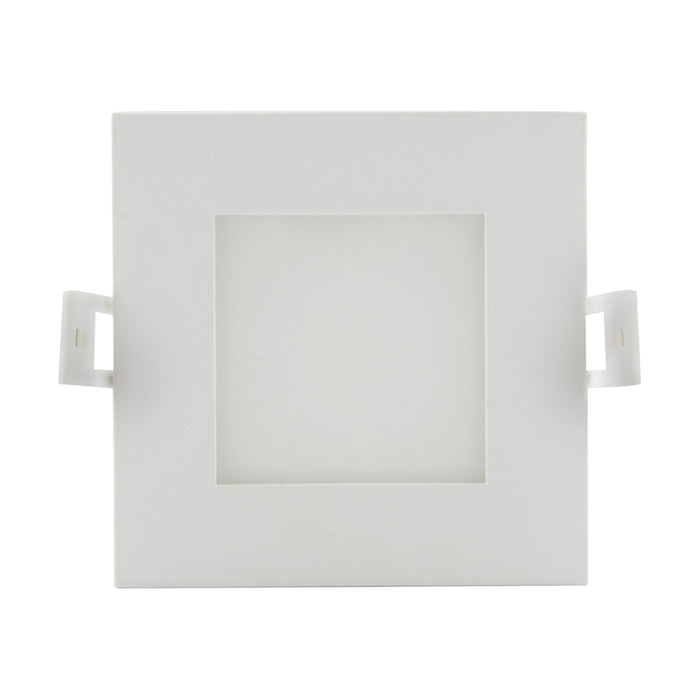 SATCO/NUVO ColorQuick 10W LED Direct Wire Downlight Edge-Lit 4 Inch CCT Selectable 2700K/3000K/3500K/4000K/5000K 120V Dimmable Square Remote Driver (S11829)