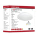 SATCO/NUVO ColorQuick 11 Inch Acrylic Round Flush Mounted LED Light Fixture CCT Selectable White Finish 120V (62-1210)