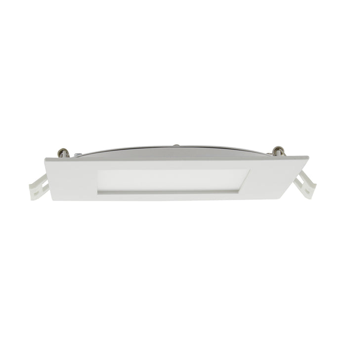 SATCO/NUVO ColorQuick 12W LED Direct Wire Downlight Edge-Lit 4 Inch CCT Selectable 2700K/3000K/3500K/4000K/5000K 120V Dimmable Square Remote Driver (S11830)