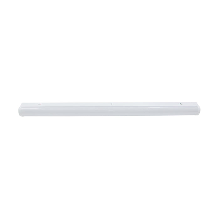 SATCO/NUVO ColorQuick 4 Foot LED Linear Strip Light Low Bay Wattage/CCT Selectable White Finish Connectible With Sensor (65-701)