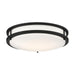 SATCO/NUVO ColorQuick Glamour LED 13 Inch Flush Mount Fixture Black Finish CCT Selectable 3000K/4000K/5000k (62-1736)