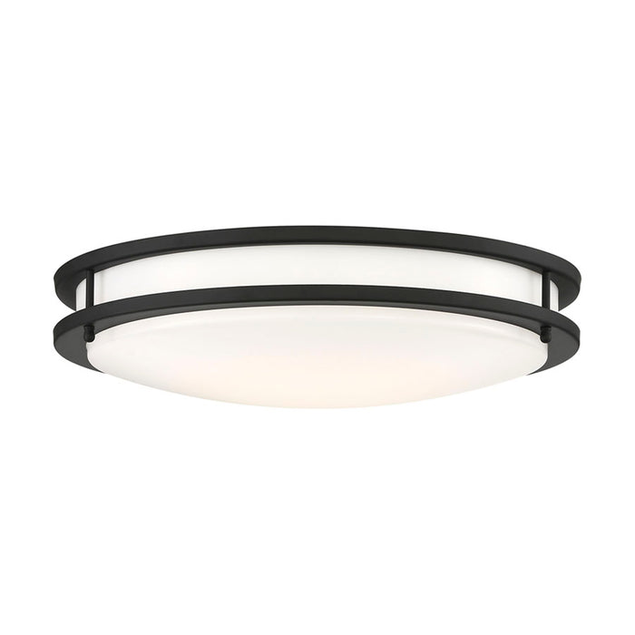 SATCO/NUVO ColorQuick Glamour LED 17 Inch Flush Mount Fixture Black Finish CCT Selectable 3000K/4000K/5000k (62-1737)