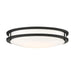 SATCO/NUVO ColorQuick Glamour LED 17 Inch Flush Mount Fixture Black Finish CCT Selectable 3000K/4000K/5000k (62-1737)