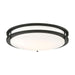 SATCO/NUVO ColorQuick Glamour LED 17 Inch Flush Mount Fixture Black Finish CCT Selectable 3000K/4000K/5000k (62-1737)