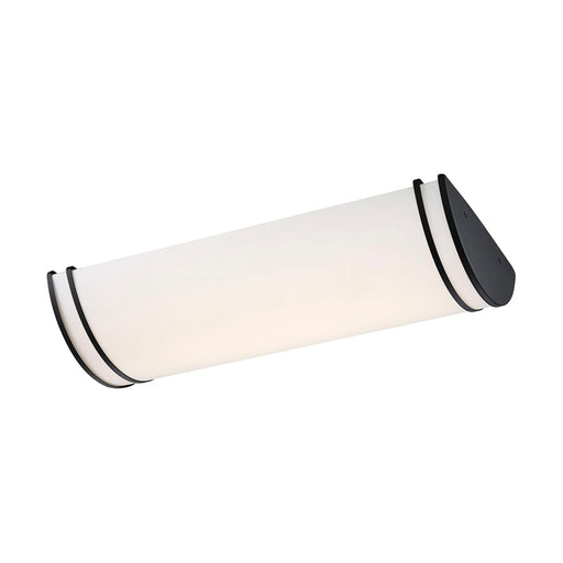 SATCO/NUVO ColorQuick Glamour LED 25 Inch Linear Flush Mount Fixture Black Finish CCT Selectable 3000K/4000K/5000k (62-1739)