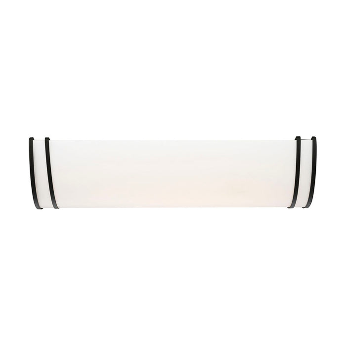 SATCO/NUVO ColorQuick Glamour LED 25 Inch Linear Flush Mount Fixture Black Finish CCT Selectable 3000K/4000K/5000k (62-1739)