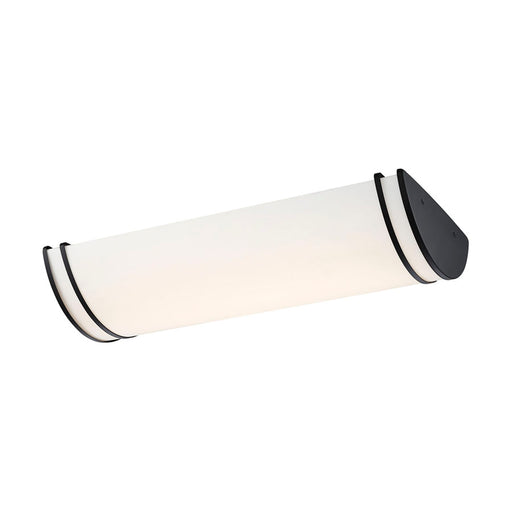 SATCO/NUVO ColorQuick Glamour LED 25 Inch Linear Flush Mount Fixture Black Finish CCT Selectable 3000K/4000K/5000k (62-1739)