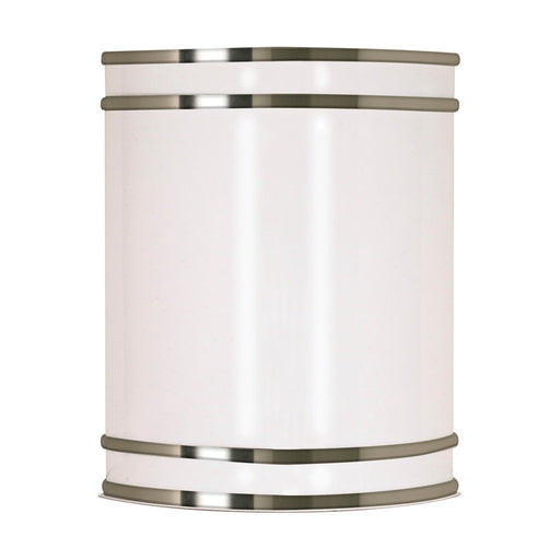 SATCO/NUVO ColorQuick Glamour LED 9 Inch Wall Sconce Brushed Nickel Finish CCT Selectable 3000K/4000K/5000k (62-1645)