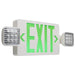 SATCO/NUVO Combination Green Exit Sign/Emergency Light 90-Minute NiCad Battery Backup 120/277V Dual-Head Dual-Face Universal Mounting (67-120)
