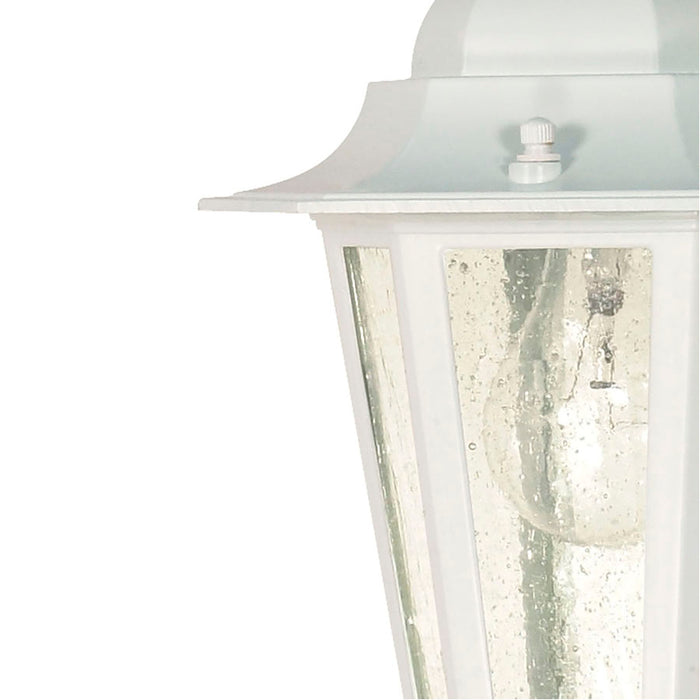 SATCO/NUVO Cornerstone 1-Light 13 Inch Hanging Lantern With Clear Seed Glass (60-991)