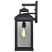 SATCO/NUVO Corning 1-Light Large Wall Lantern Matte Black With Clear Glass (60-7372)