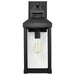 SATCO/NUVO Corning 1-Light Large Wall Lantern Matte Black With Clear Glass (60-7372)