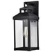 SATCO/NUVO Corning 1-Light Large Wall Lantern Matte Black With Clear Glass (60-7372)