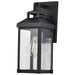 SATCO/NUVO Corning 1-Light Medium Wall Lantern Matte Black With Clear Glass (60-7371)
