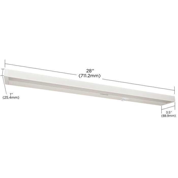 SATCO/NUVO CounterQuick 17W 28 Inch LED White Under Cabinet Light CCT Selectable 40000 Hours (63-504)