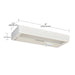 SATCO/NUVO CounterQuick 5W 8 Inch LED White Under Cabinet Light CCT Selectable 40000 Hours (63-500)