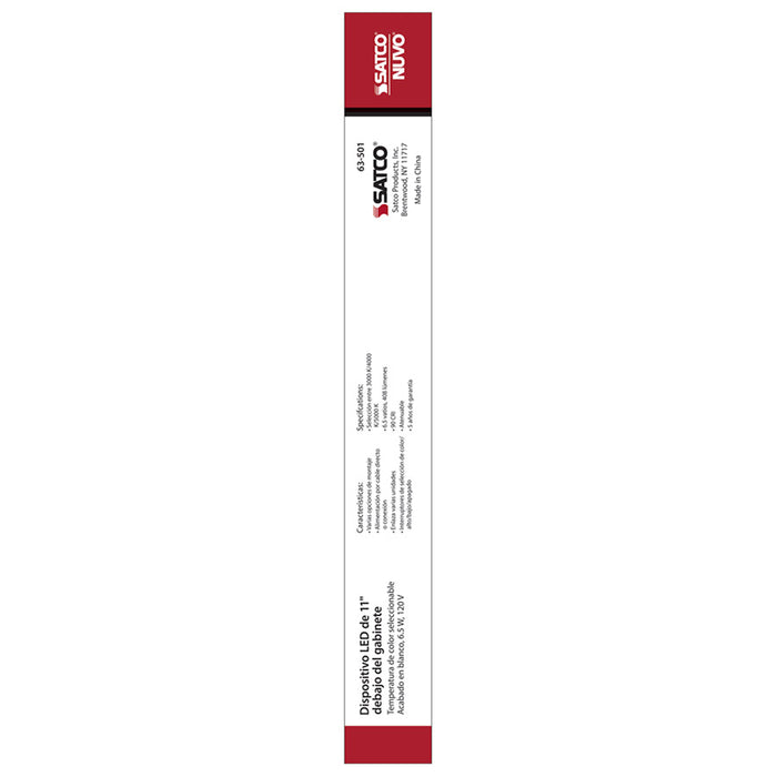 SATCO/NUVO CounterQuick 6.5W 11 Inch LED White Under Cabinet Light CCT Selectable 40000 Hours (63-501)