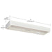 SATCO/NUVO CounterQuick 6.5W 11 Inch LED White Under Cabinet Light CCT Selectable 40000 Hours (63-501)