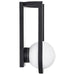SATCO/NUVO Cradle 6W LED Large Wall Lantern Matte Black With White Opal Glass (62-1620)