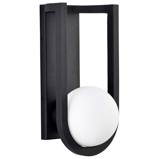 SATCO/NUVO Cradle 6W LED Large Wall Lantern Matte Black With White Opal Glass (62-1620)