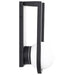 SATCO/NUVO Cradle 6W LED Medium Wall Lantern Matte Black With White Opal Glass (62-1619)