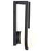SATCO/NUVO Cradle 6W LED Medium Wall Lantern Matte Black With White Opal Glass (62-1619)